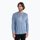 Longsleeve termoaktywny męski icebreaker Tech Lite II Tee Skiing Yeti kyanite