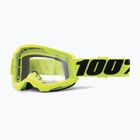 Gogle rowerowe 100% Strata 2 fluo yellow/clear