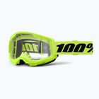 Gogle rowerowe 100% Strata 2 neon yellow/clear