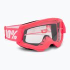 Gogle rowerowe 100% Strata 2 pink/clear