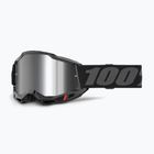 Gogle rowerowe 100% Accuri 2 black/silver mirror