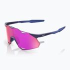Okulary przeciwsłoneczne 100% Hypercraft XS satin storm metallic/purple mirror