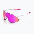 Okulary przeciwsłoneczne 100% Hypercraft XS matte white/pink/hiper vital pink mirror