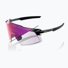Okulary przeciwsłoneczne 100% Aerocraft gloss black/purple mirror photochromic