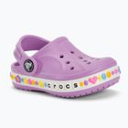 Klapki dziecięce Crocs Bayaband Charm Band Clog Toddler orchid