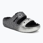 Klapki Crocs Classic Cozzzy Glitter Sandal black/silver