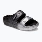 Klapki Crocs Classic Cozzzy Glitter Sandal black/silver