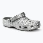 Klapki Crocs Classic Metallic Crocskin silver