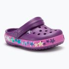 Klapki dziecięce Crocs Crocband Lights Clog Toddler amethyst