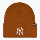 Czapka zimowa 47 Brand MLB New York Yankees Haymaker burnt orange