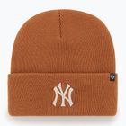 Czapka zimowa 47 Brand MLB New York Yankees Haymaker burnt orange