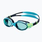 Okulary do pływania dziecięce Speedo Biofuse 2.0 hypersonic blue/true navy/lumo green/blue