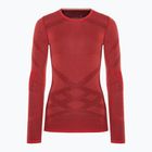 Bluza termoaktywna damska Smartwool Intraknit Thermal Merino Baselayer Crew scarlet/black