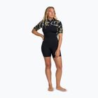 Pianka do pływania damska ROXY 2.0 mm Swell Natural Back Zip SS Springsuit black floral
