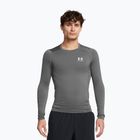 Longsleeve treningowy męski Under Armour Heat Gear Armour Comp castlerock/white