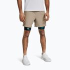 Spodenki treningowe męskie Under Armour UA Vanish Woven 6in timberwolf taupe/black
