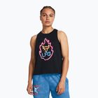 Koszulka treningowa damska Under Armour Project Rock Neon Flame Tank black/black