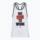 Koszulka treningowa męska Under Armour Project Rock Get To Work Tank white/black/phoenix fire
