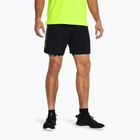 Spodenki treningowe męskie Under Armour Woven Wordmark black/high-vis yellow