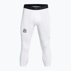 Legginsy treningowe męskie Under Armour Curry Brand 3/4 white/white/black