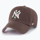 Czapka z daszkiem 47 Brand New York Yankees Thorn CLEAN UP brown