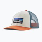 Czapka z daszkiem Patagonia P-6 Logo LoPro Trucker white w/redtail rust