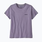Koszulka damska Patagonia P-6 Logo Responsibili-Tee concrete purple