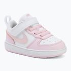 Buty dziecięce Nike Court Borough Low Recraft white/pink foam