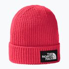 Czapka zimowa dziecięca The North Face TnF Box Logo Cuffed radiant poppy