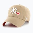 Czapka z daszkiem 47 Brand MLB New York Yankees Icon CLEAN UP khaki