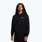 Bluza męska Nike Club French Terry Pullover Hoodie black/black/white