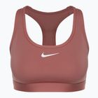 Biustonosz treningowy Nike Swoosh Medium Support canyon pink/white