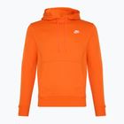 Bluza męska Nike Sportswear Club Fleece Hoodie safety orange/ safety orange/ white