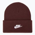 Czapka zimowa dziecięca Nike Peak burgundy crush/white