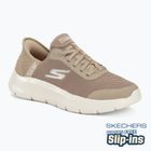 Buty damskie SKECHERS Slip-ins Go Walk Flex Grand Entry taupe/white