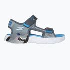 Sandały dziecięce SKECHERS S-Lights Creature Splash charcoal/blue