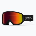 Gogle narciarskie Smith Transfer black/red sol-x mirror