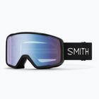 Gogle narciarskie Smith Tribute black/blue sensor mirror
