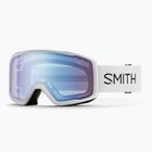 Gogle narciarskie Smith Tribute white/blue sensor mirror