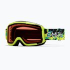 Gogle narciarskie dziecięce Smith Daredevil S3 electric lime slime/green solx mirror antifog
