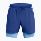 Spodenki do biegania męskie Under Armour Launch 5" 2in1 tech blue/horizon blue/reflective