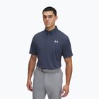 Koszulka polo męska Under Armour Tee To Green Pique Polo downpour gray/white