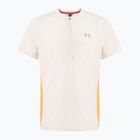Koszulka do biegania męska Under Armour Trail Run Zip stone/noble gold/reflective