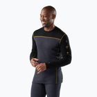 Longsleeve termoaktywny męski Smartwool Classic Thermal Merino Base Layer Colorblock Crew Boxed charcoal/honey gold