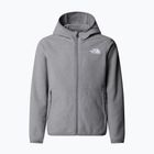 Bluza polarowa dziecięca The North Face Teen Glacier Full Zip Hoodie mid grey heather