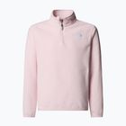 Bluza polarowa dziecięca The North Face Teen Glacier 1/4 Zip pale blossom