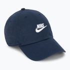 Czapka z daszkiem Nike Club Unstructured Futura Wash obsidian/white