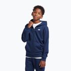 Bluza dziecięca New Balance French Terry Small Logo Full Zip Hoodie nb navy