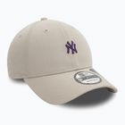 Czapka z daszkiem New Era Repreve Mini Logo 9FORTY New York Yankees light beige