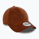 Czapka z daszkiem New Era Cord 9FORTY New York Yankees brown